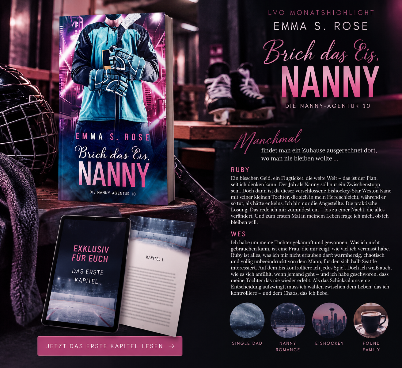 Brich das Eis Nanny von Emma S. Rose mit exklusivem ersten Kapitel
